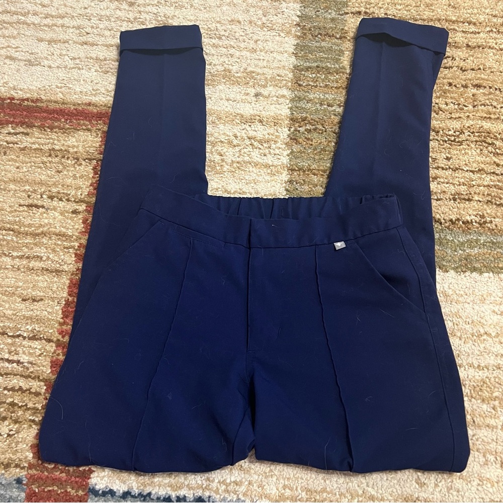 Figs Navy Blue Trousers Technical Collection Pants